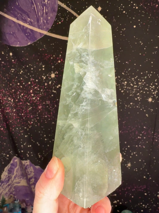Baja Blast/Green Fluorite Obelisk