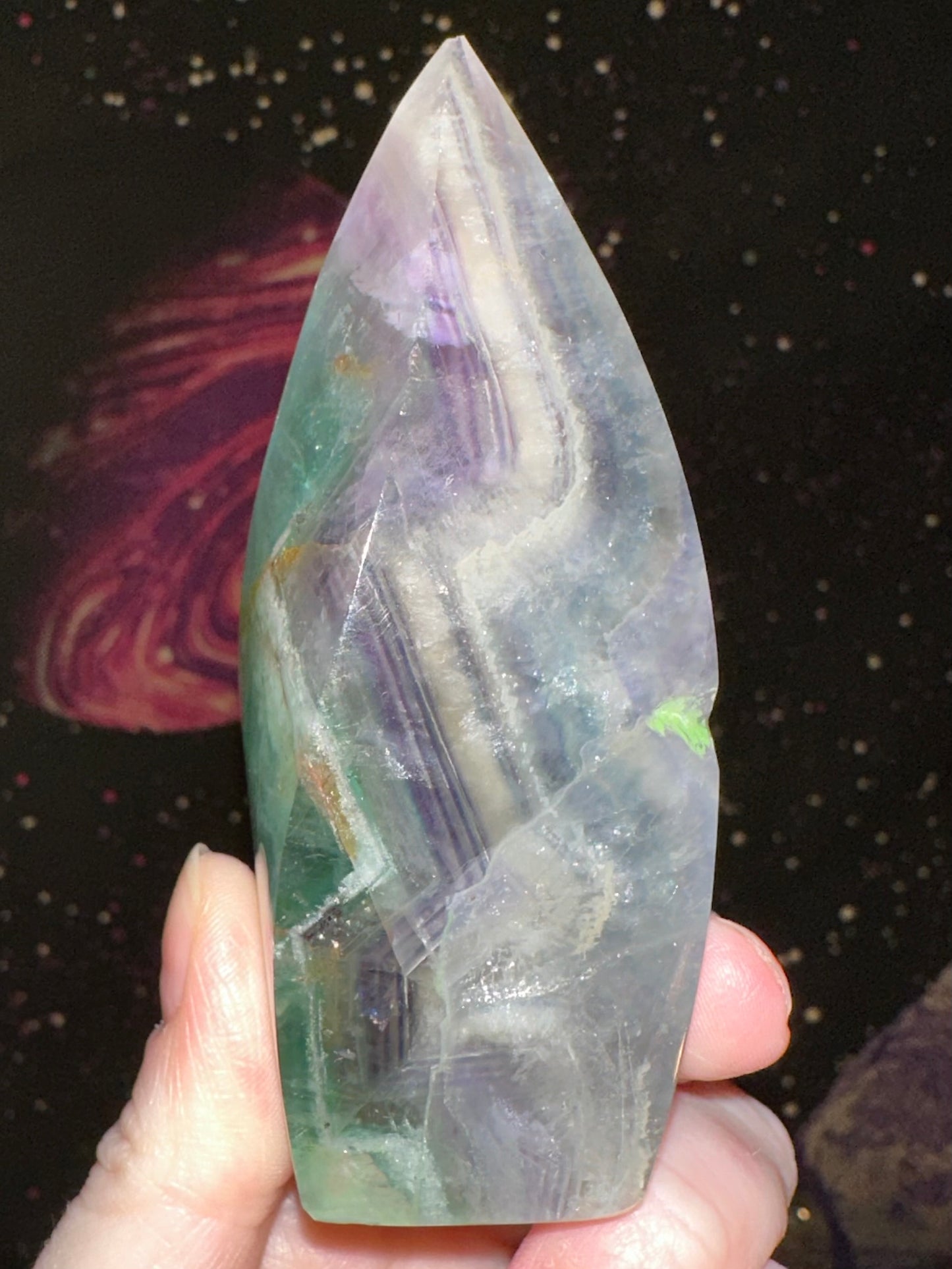 Rainbow Fluorite Flame